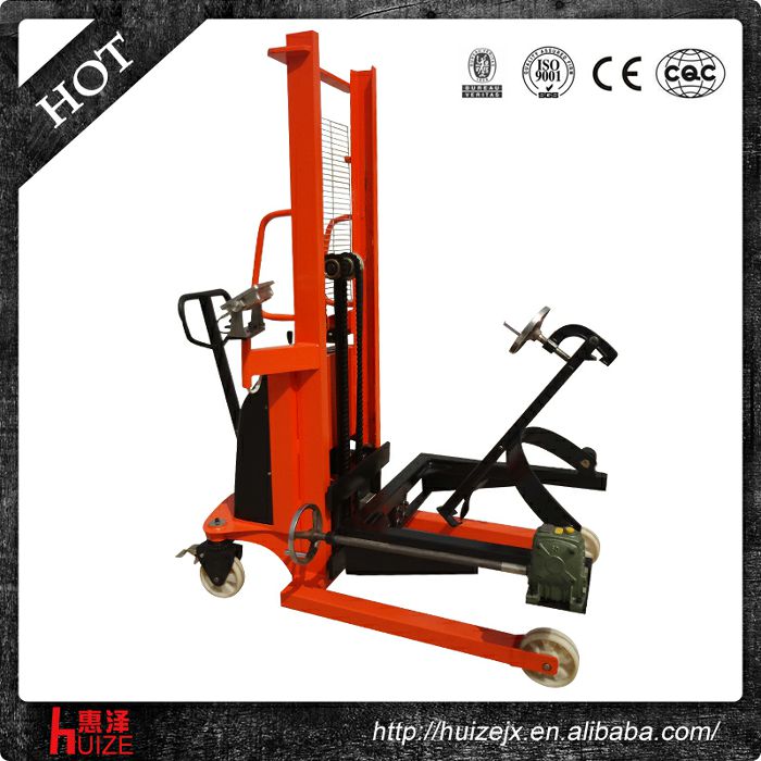 半電動(dòng)稱(chēng)重油桶車(chē)（夾鐵桶，手搖翻轉(zhuǎn)倒料）